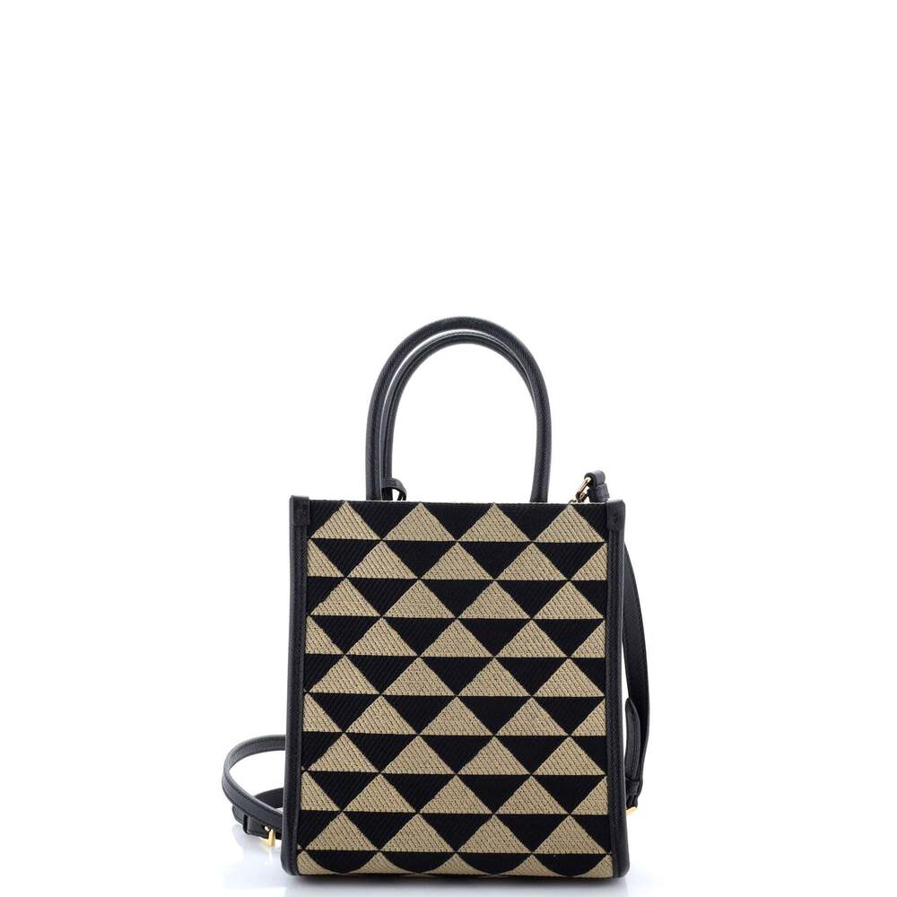 Prada Symbole Shopper Tote Jacquard #200644P18B - Picture 3 of 7